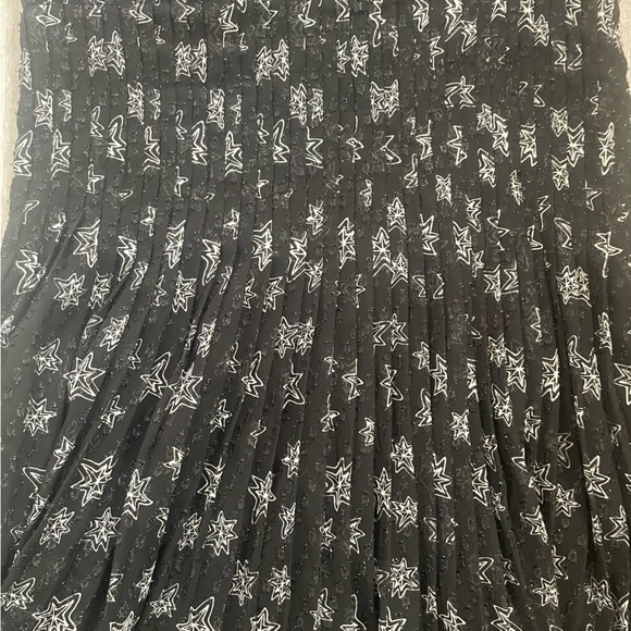 Kate Young for Target Shimmery Star Print Black Dress size small - Picture 12 of 16